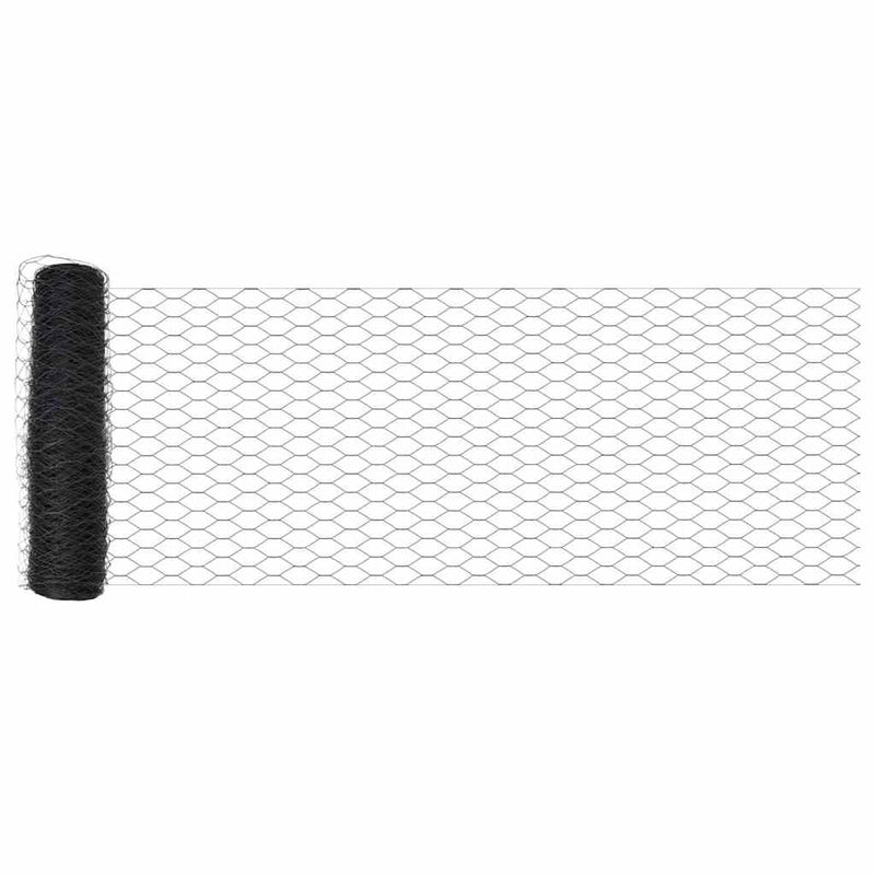 Load image into Gallery viewer, Vidaxl hexagon hek grijs 0,6 x 25 m pvc
