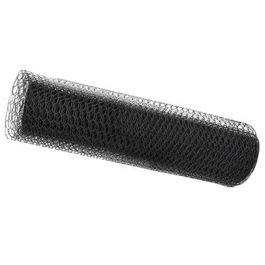 Vidaxl hexagon hek grijs 0,8 x 25 m pvc