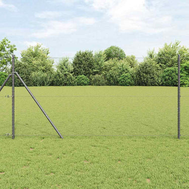 Vidaxl hexagon hek grijs 1,4 x 25 m pvc