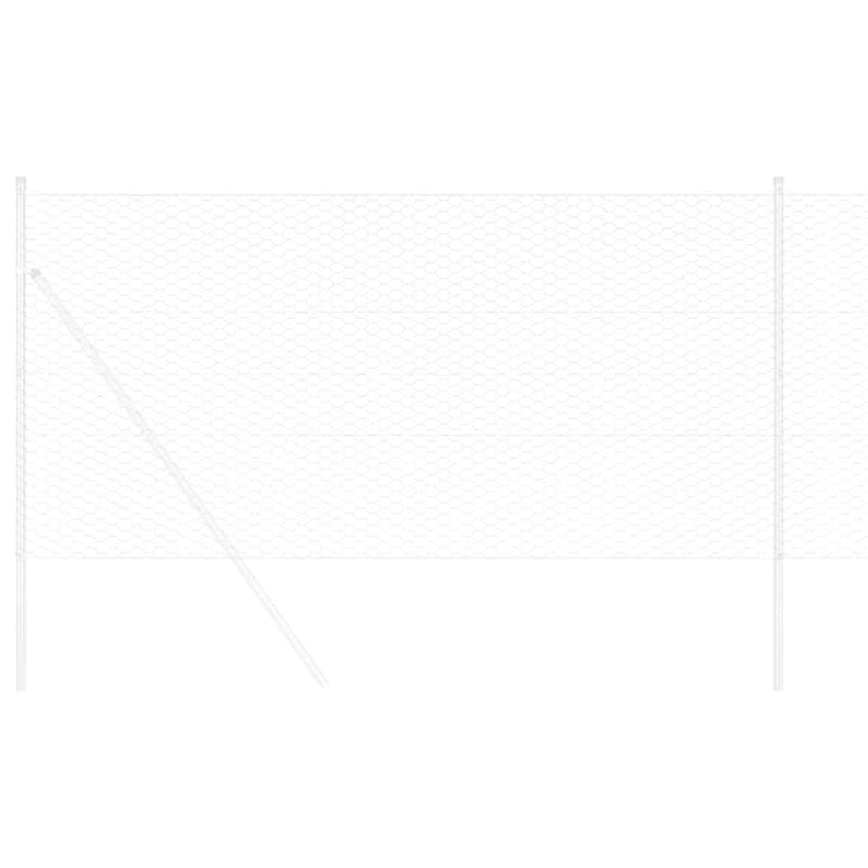 Load image into Gallery viewer, Vidaxl hexagon hek zilver 0,5 x 10 m gegalvaniseerd staal
