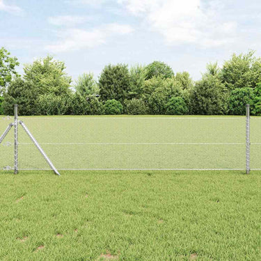 Vidaxl hexagon hek zilver 0,6 x 10 m gegalvaniseerd staal
