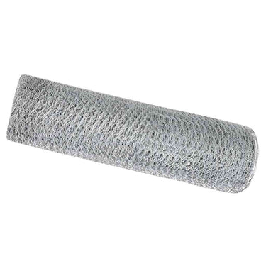 Vidaxl hexagon hek zilver 0,6 x 10 m gegalvaniseerd staal