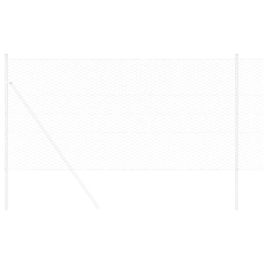 Vidaxl hexagon hek zilver 0,4 x 25 m gegalvaniseerd staal
