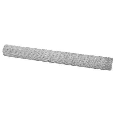 Vidaxl hexagon hek zilver 1,6 x 25 m gegalvaniseerd staal