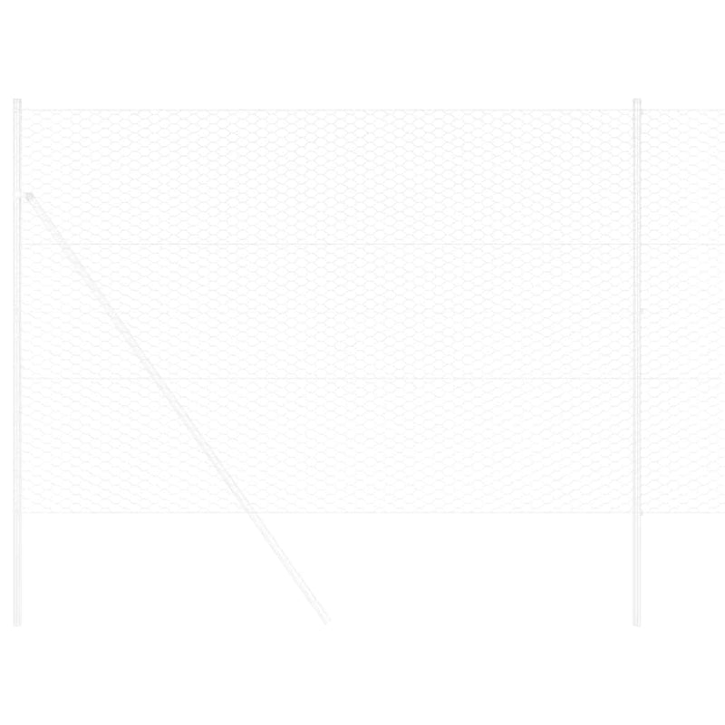 Load image into Gallery viewer, Vidaxl hexagon hek zilver 1,6 x 25 m gegalvaniseerd staal
