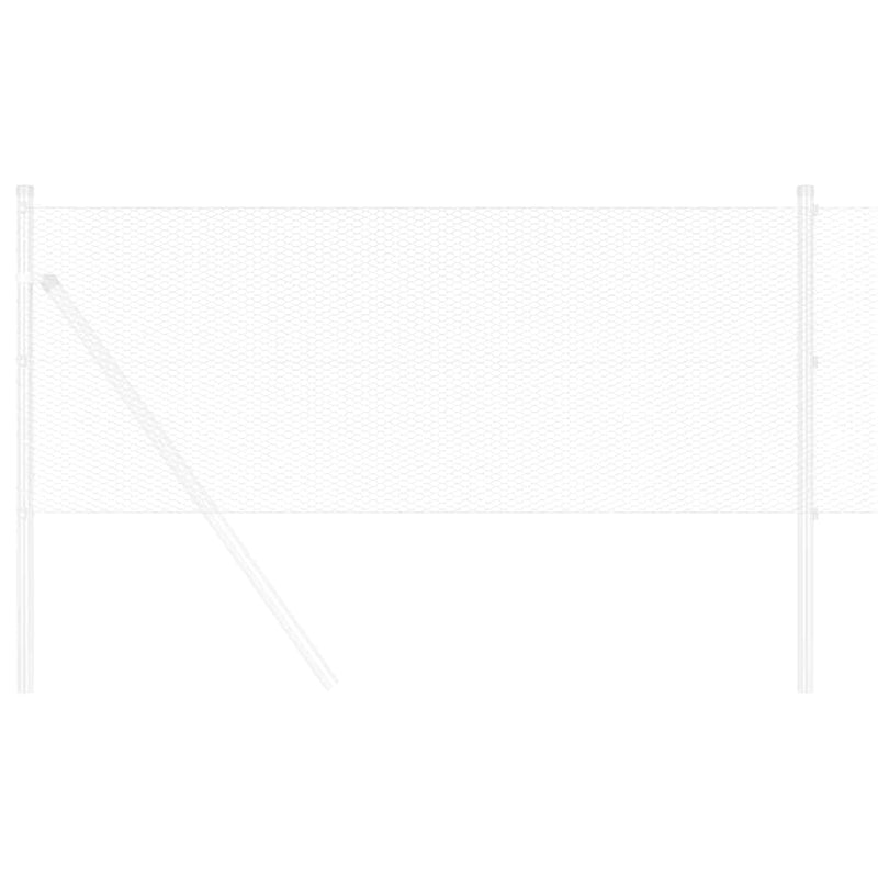 Load image into Gallery viewer, Vidaxl hexagon hek zilver 0,6 x 100 m gegalvaniseerd staal

