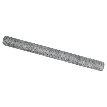 Vidaxl hexagon hek zilver 1,6 x 100 m gegalvaniseerd staal