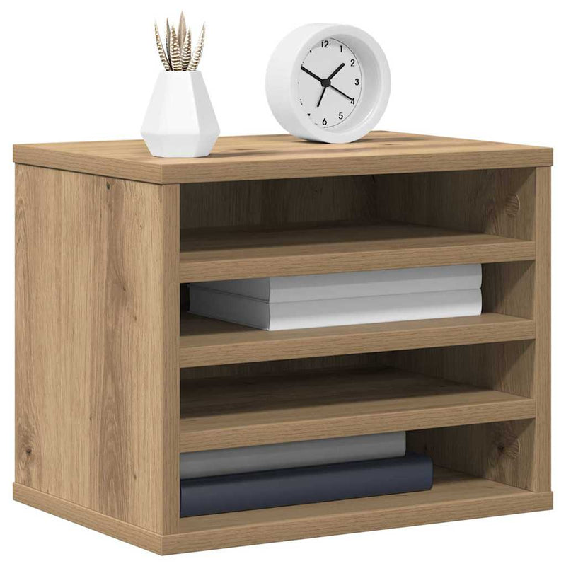 Load image into Gallery viewer, Vidaxl bureau organizer artisan eiken 36 x 26 x 29,5 cm bewerkt hout
