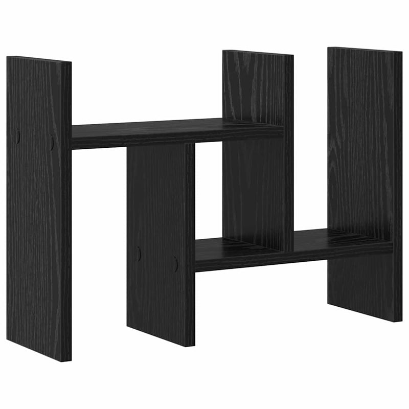 Load image into Gallery viewer, Vidaxl bureau organizer zwart eiken 34,5 x 15,5 x 35,5 cm bewerkt hout
