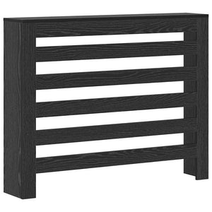 Vidaxl radiatorafdekking zwart eiken 104 x 20 x 82 cm bewerkt hout