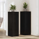 Vidaxl plantenstandaard zwart eiken 33 x 33 x 100 cm bewerkt hout