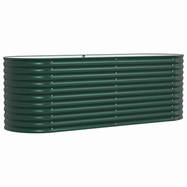Vidaxl verhoogd bed groen 240 x 80 x 81 cm staal