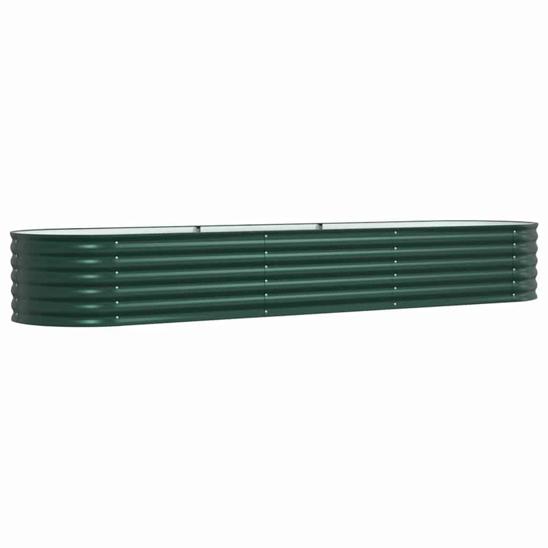 Load image into Gallery viewer, Vidaxl verhoogd bed groen 320 x 80 x 44 cm staal
