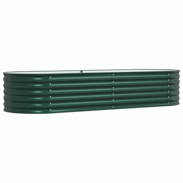 Vidaxl verhoogd bed groen 240 x 80 x 44 cm staal