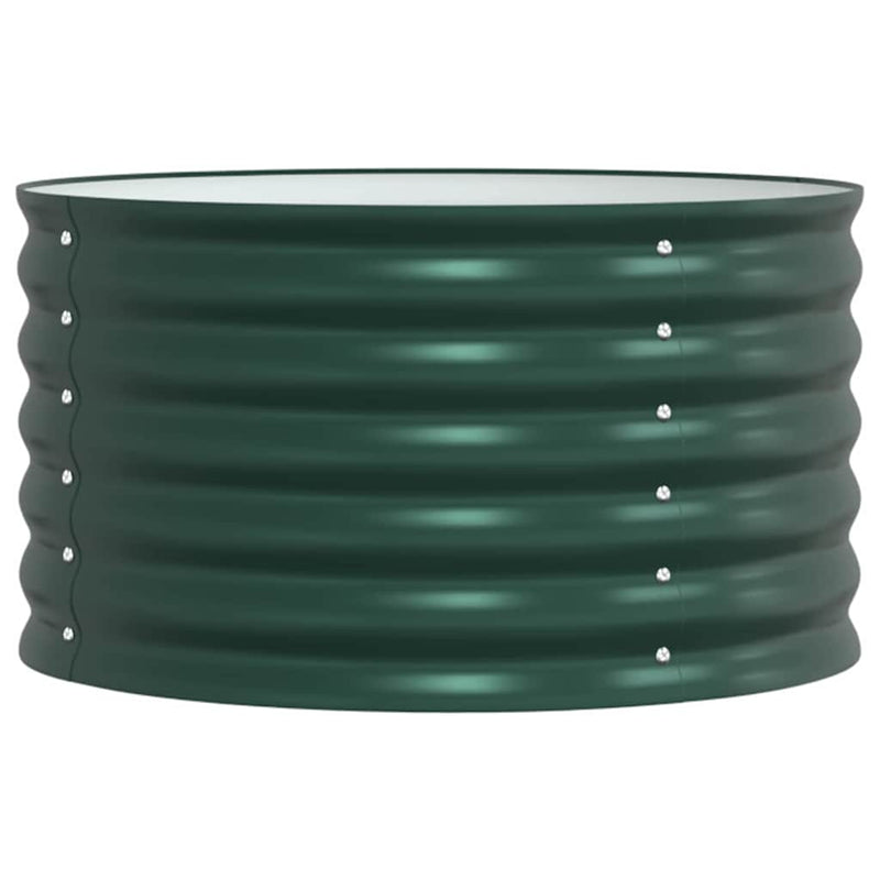 Load image into Gallery viewer, Vidaxl verhoogd bed groen 80 x 80 x 44 cm staal
