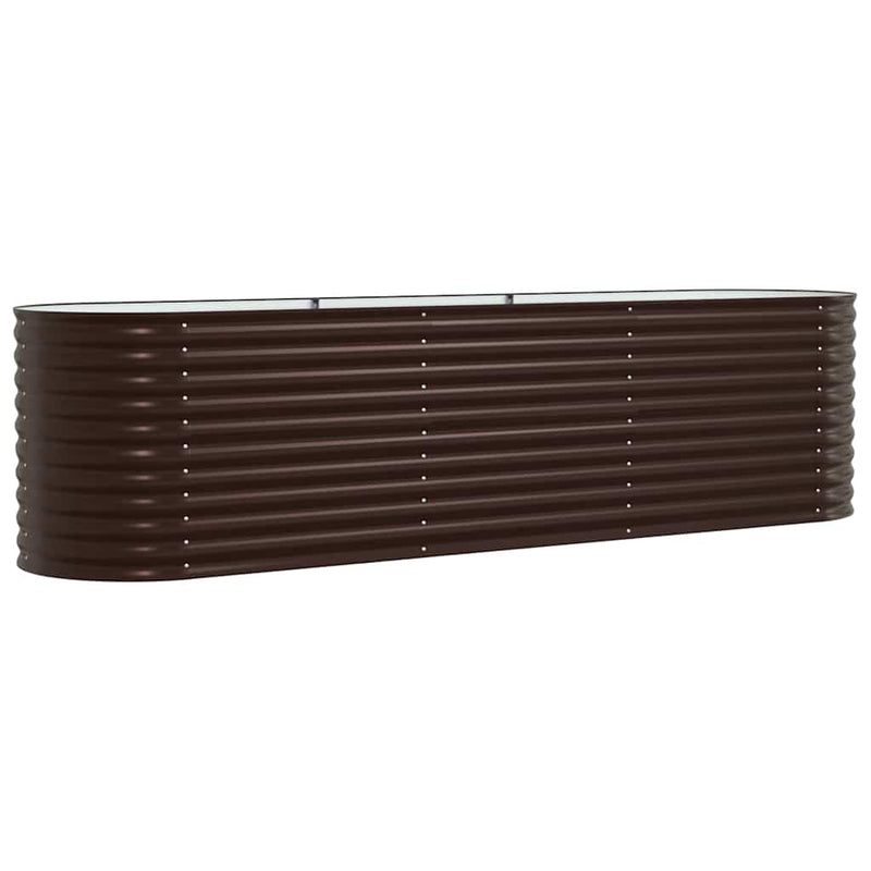 Load image into Gallery viewer, Vidaxl verhoogd bed bruin 320 x 80 x 81 cm staal
