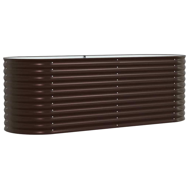 Load image into Gallery viewer, Vidaxl verhoogd bed bruin 240 x 80 x 81 cm staal

