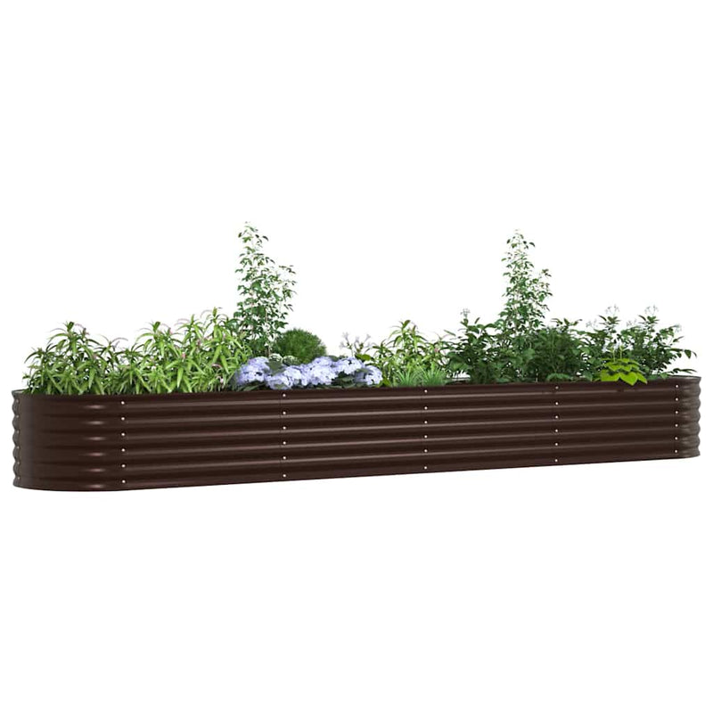Load image into Gallery viewer, Vidaxl verhoogd bed bruin 400 x 80 x 44 cm staal
