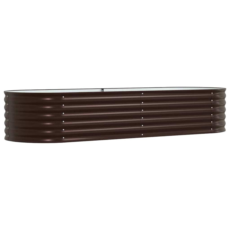 Load image into Gallery viewer, Vidaxl verhoogd bed bruin 240 x 80 x 44 cm staal
