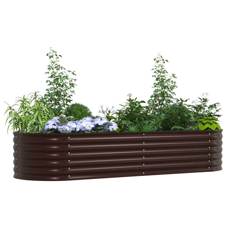 Load image into Gallery viewer, Vidaxl verhoogd bed bruin 240 x 80 x 44 cm staal
