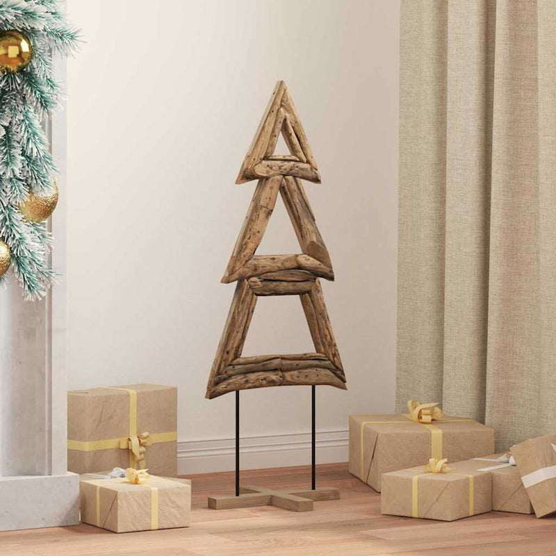 Load image into Gallery viewer, Vidaxl kerstboom met standaard bruin 90 cm massief teakhout
