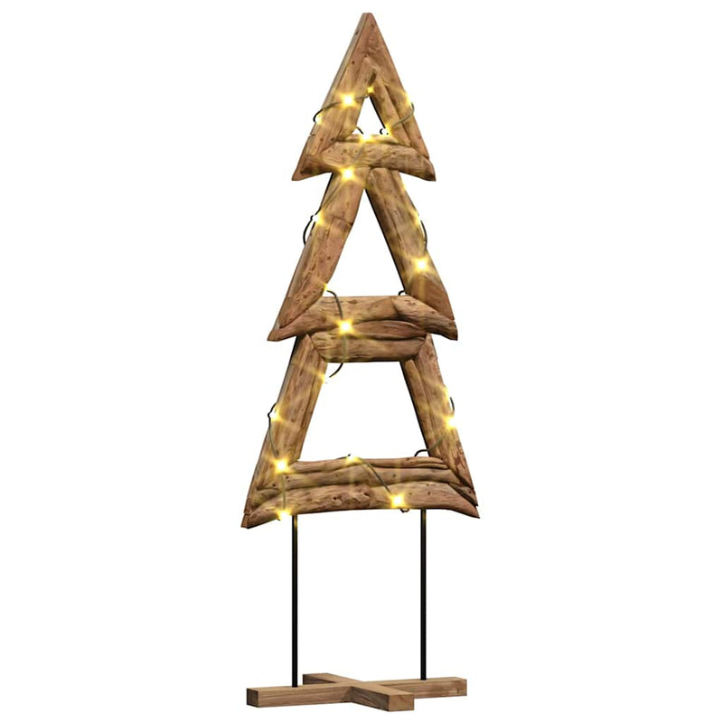 Load image into Gallery viewer, Vidaxl kerstboom met standaard bruin 90 cm massief teakhout
