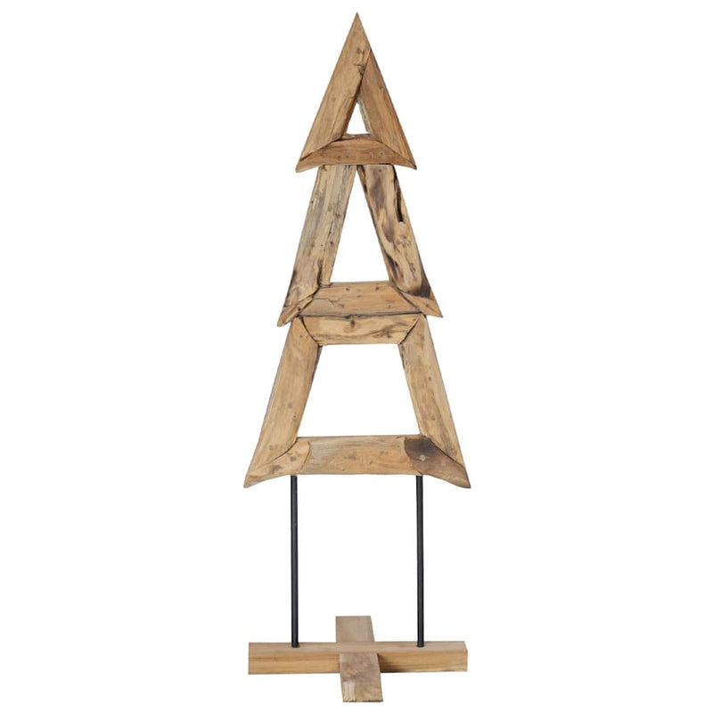 Load image into Gallery viewer, Vidaxl kerstboom met standaard bruin 120 cm massief teakhout
