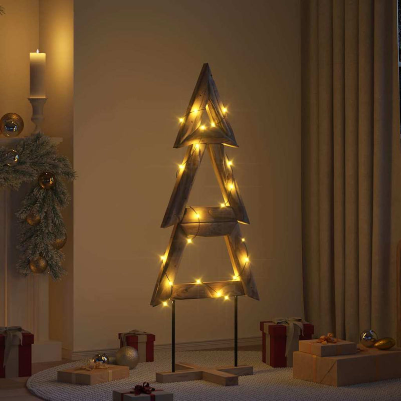 Load image into Gallery viewer, Vidaxl kerstboom met standaard bruin 149,5 cm massief teakhout
