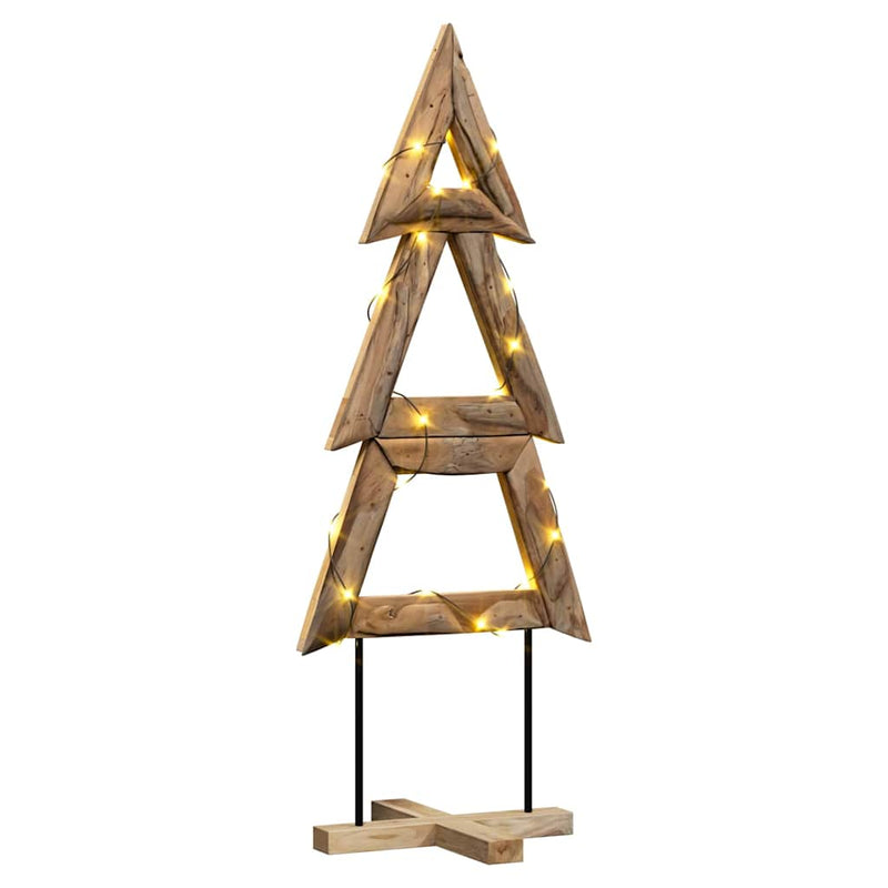 Load image into Gallery viewer, Vidaxl kerstboom met standaard bruin 149,5 cm massief teakhout
