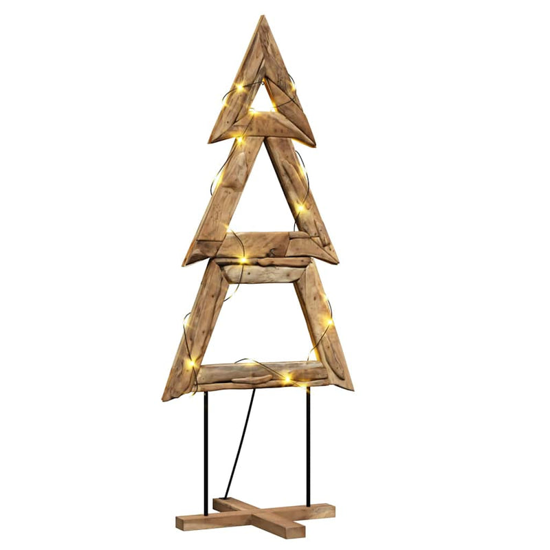Load image into Gallery viewer, Vidaxl kerstboom met standaard bruin 181 cm massief teakhout
