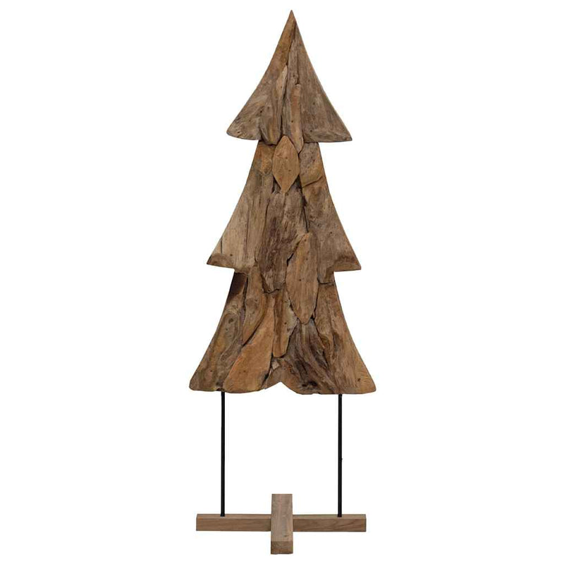 Load image into Gallery viewer, Vidaxl kerstboom met standaard bruin 90 cm massief teakhout
