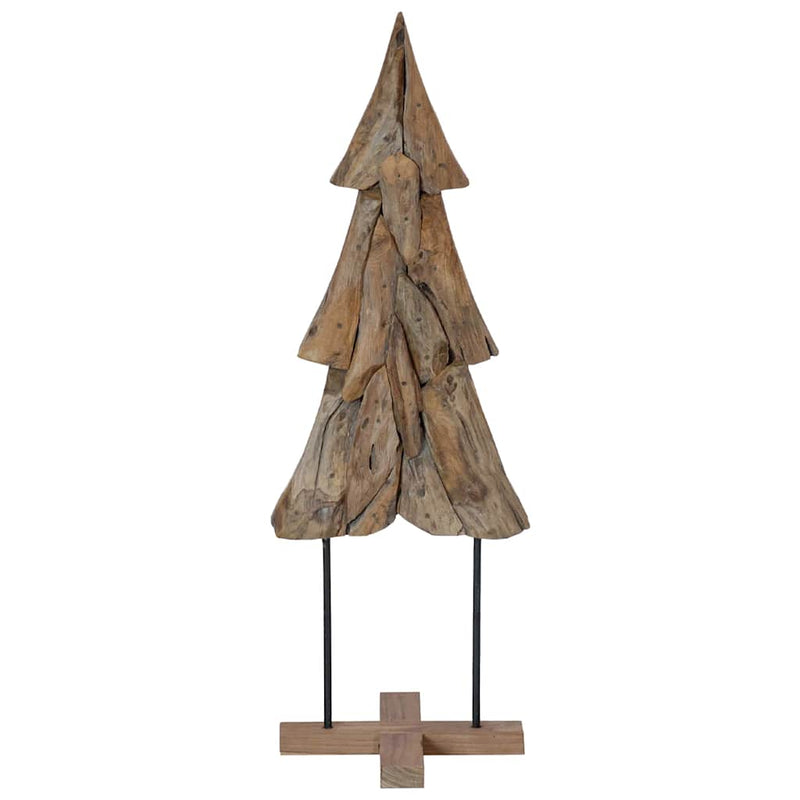 Load image into Gallery viewer, Vidaxl kerstboom met standaard bruin 121 cm massief teakhout
