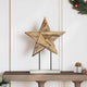 Vidaxl kerstster bruin 43,5 x 13,5 x 59 cm massief teakhout