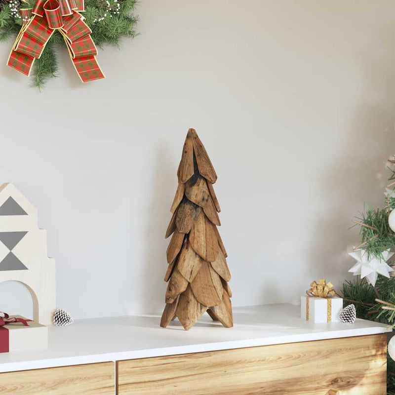 Load image into Gallery viewer, Vidaxl kerstboom met standaard bruin 51 cm massief teakhout
