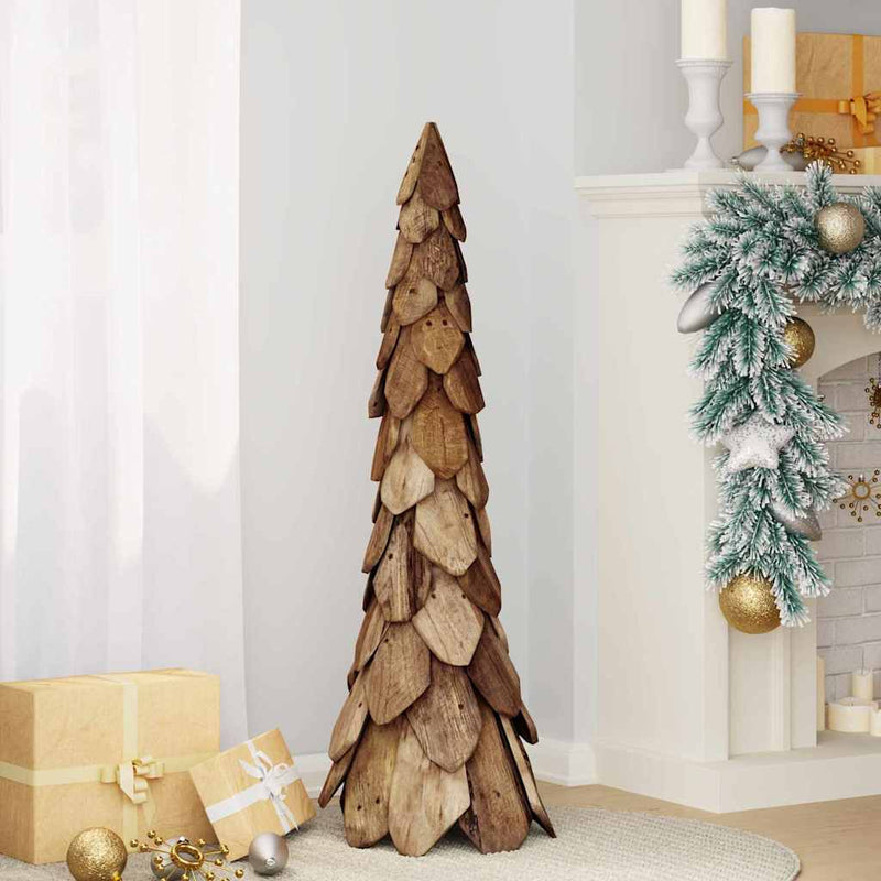 Load image into Gallery viewer, Vidaxl kerstboom met standaard bruin 111 cm massief teakhout

