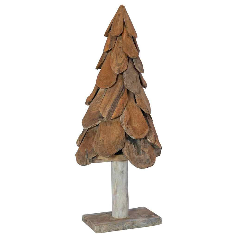Load image into Gallery viewer, Vidaxl kerstboom met standaard bruin 91 cm massief teakhout
