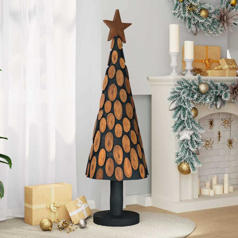 Load image into Gallery viewer, Vidaxl kerstboom met standaard bruin 149 cm massief teakhout
