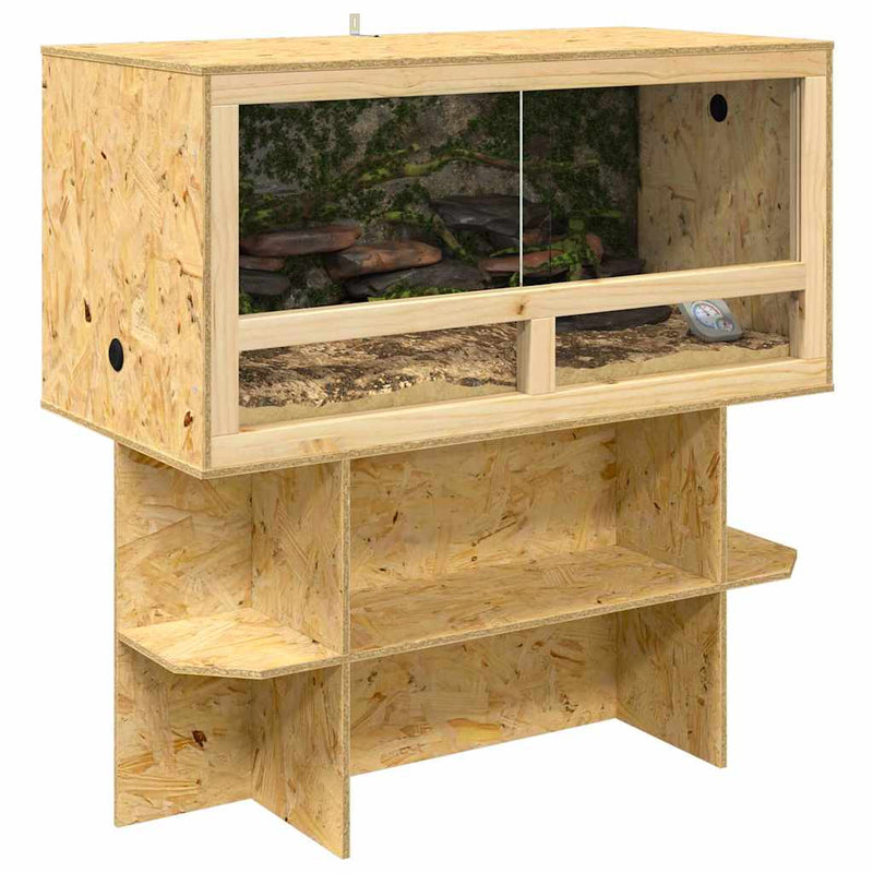 Load image into Gallery viewer, Vidaxl terrarium bruin 100 x 50 x 100 cm osb
