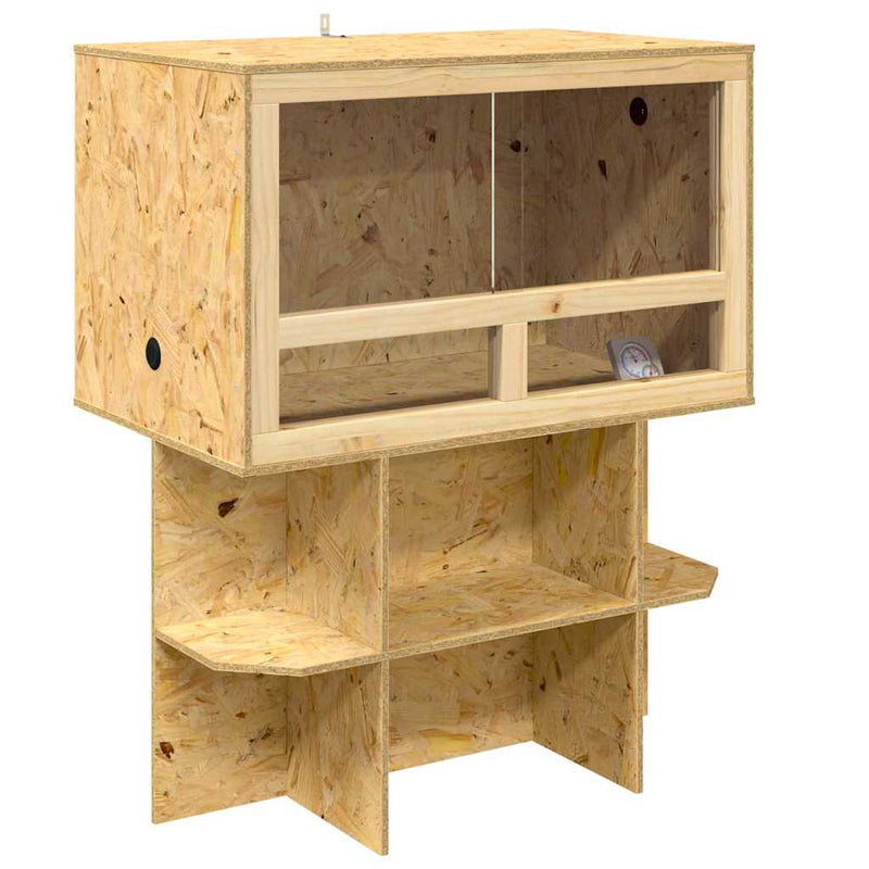 Load image into Gallery viewer, Vidaxl terrarium bruin 80 x 50 x 100 cm osb
