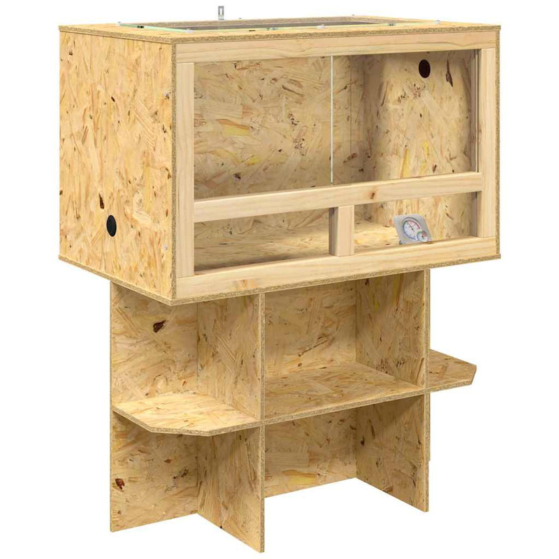 Load image into Gallery viewer, Vidaxl terrarium bruin 80 x 50 x 100 cm osb
