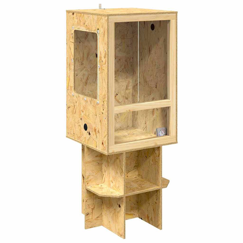 Load image into Gallery viewer, Vidaxl terrarium bruin 50 x 50 x 130 cm osb
