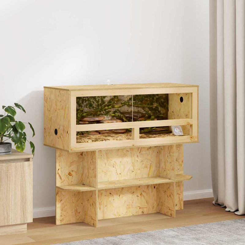 Load image into Gallery viewer, Vidaxl terrarium bruin 100 x 40 x 90 cm osb
