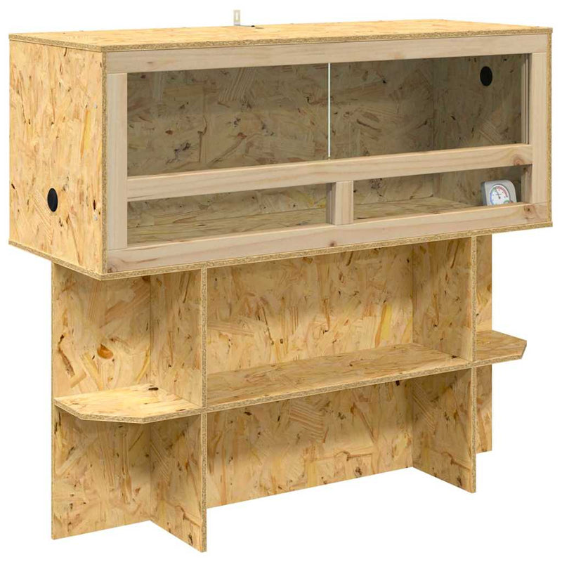 Load image into Gallery viewer, Vidaxl terrarium bruin 100 x 40 x 90 cm osb
