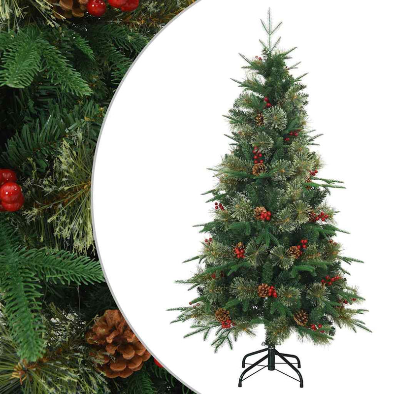 Load image into Gallery viewer, Vidaxl kunstmatige inklapbare kerstboom groen 150 cm pvc, pe en staal

