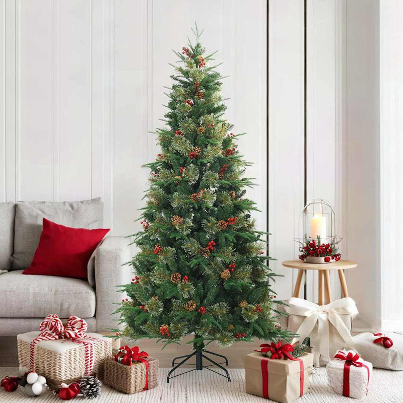 Load image into Gallery viewer, Vidaxl kunstmatige inklapbare kerstboom groen 180 cm pvc, pe en staal
