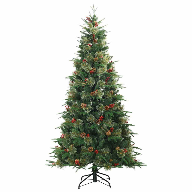 Load image into Gallery viewer, Vidaxl kunstmatige inklapbare kerstboom groen 210 cm pvc, pe en staal
