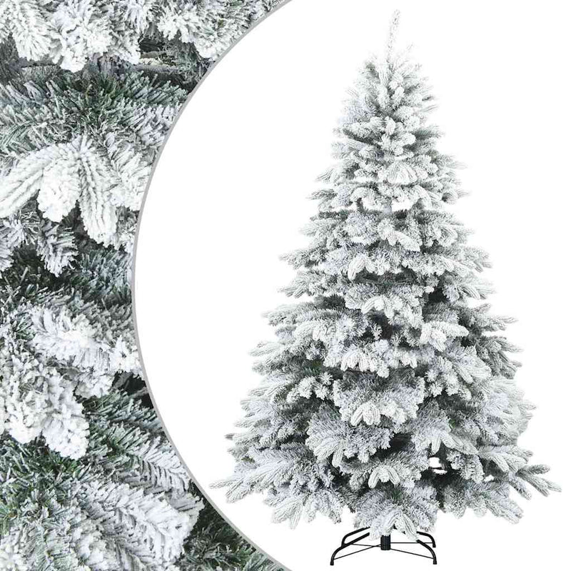 Load image into Gallery viewer, Vidaxl kunst kerstboom met geveerde takken, sneeuw bedekt wit 180 cm
