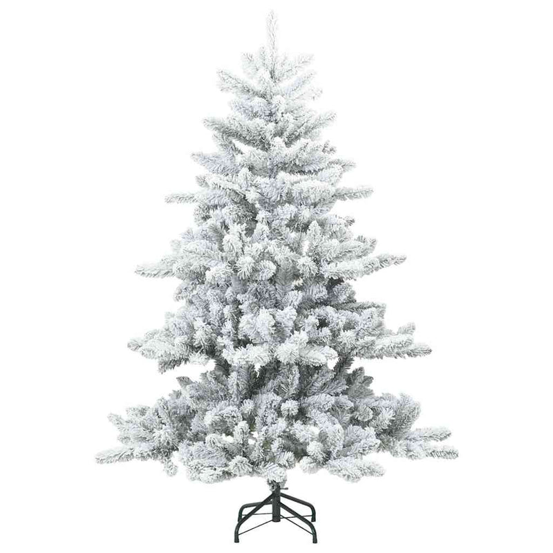 Load image into Gallery viewer, Vidaxl kunst kerstboom met geveerde takken, sneeuw bedekt wit 150 cm
