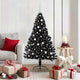 Vidaxl kunstmatig voorverlicht kerstboom met 150 led zwart 150 cm pvc