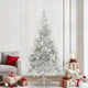 Vidaxl kunstmatig voorverlicht kerstboom met 300 led zilver 240 cm pet